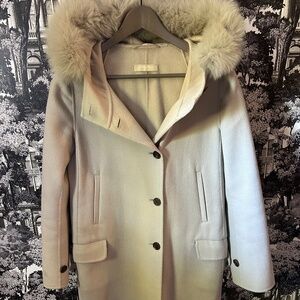 ‘S Max Mara long hooded grey coat - Women’s IT 40